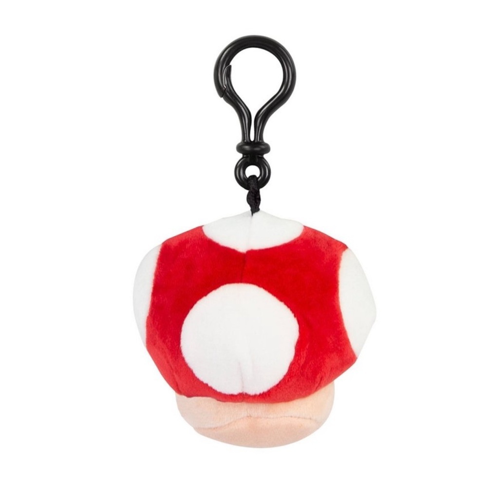 NWT! Club Mocchi Mocchi Super Mario Mushroom Plush Clip-On - Picture 5 of 10